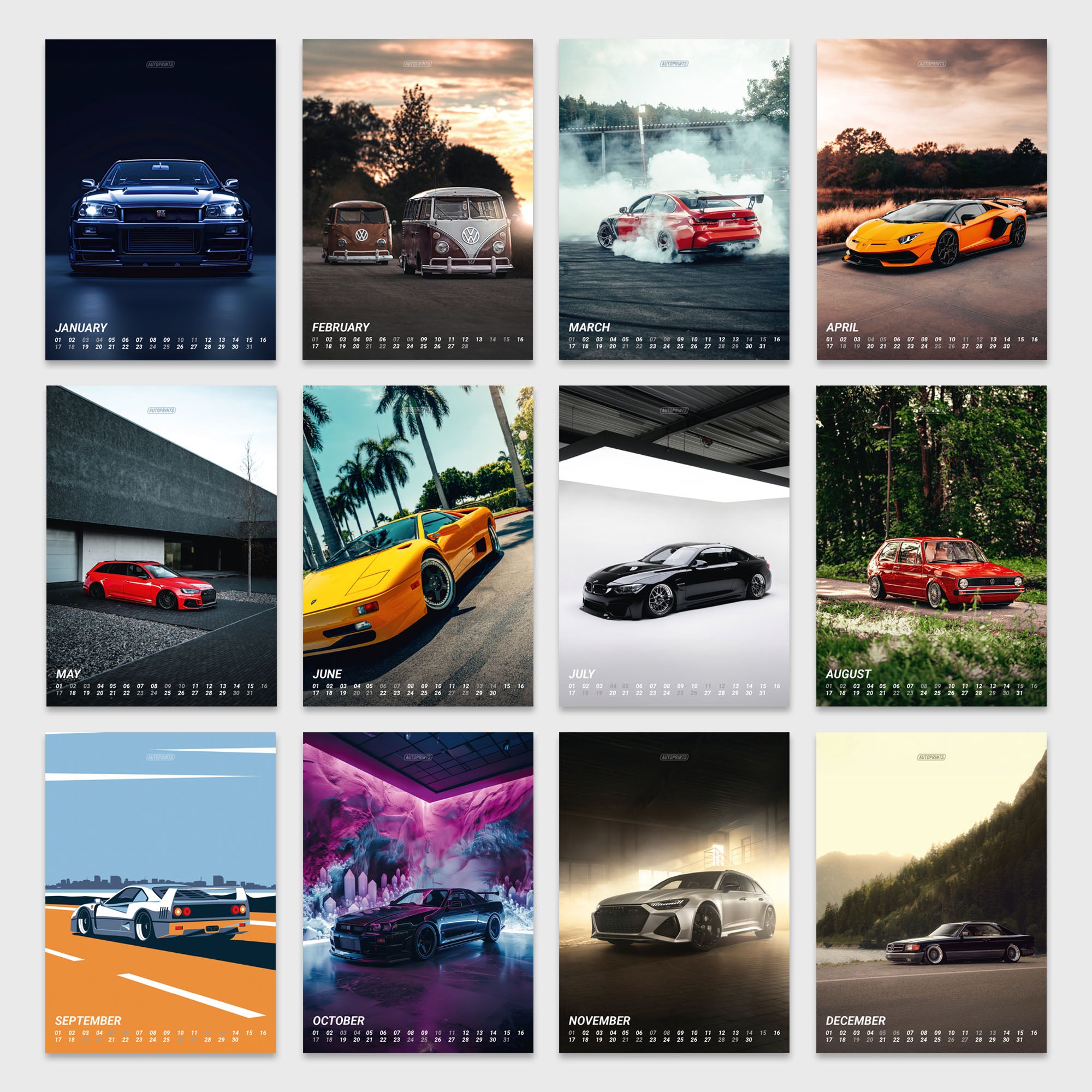 CAR CULTURE 2026 2in1 Premium Autokalender